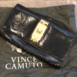 Vince Camuto Leather Studded Clutch